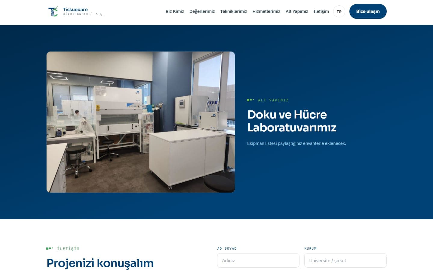 Doku ve hücre laboratuvarı